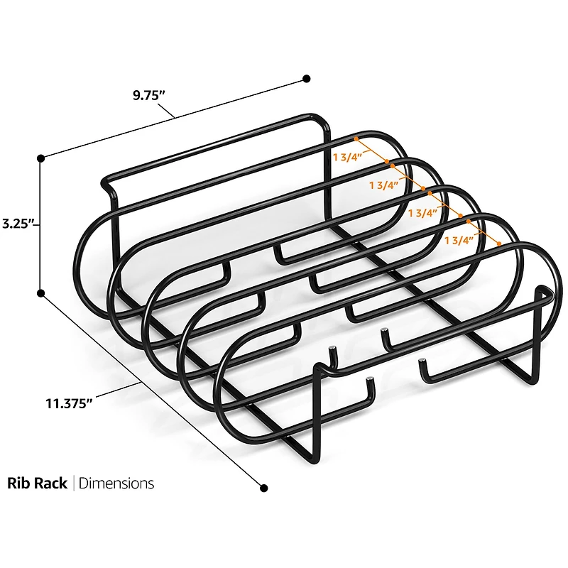 Sorbus 13.5" Black Non-Stick Grilling Rack
