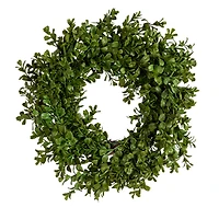 Hello Honey® 13" Green Boxwood Wreath