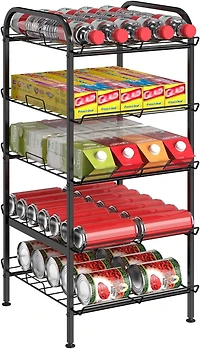 NEX™ 31" Black Freestanding 5-Tier Water Bottle Organizer