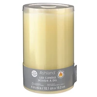 6 Pack: 4" x 6" LED Flame Pillar Candle by Ashland®