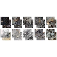 Craft Consortium Ink Drops Monochrome Double-Sided Paper Pad, 6" x 6"