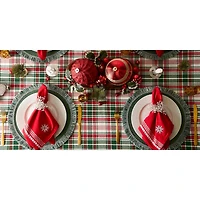 DII® 52" Yuletide Plaid Tablecloth