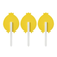 Glitzhome® 15" Set of 3 Easter Wooden Chick Pick or Yard Stake