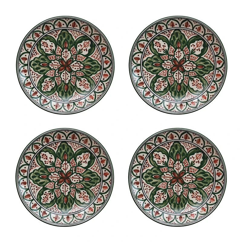 Hello Honey® 7.5" Botanical Bliss Stoneware Plates, 4ct.