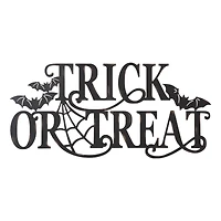 Glitzhome® 24" Metal Halloween TRICK OR TREAT Wall Sign