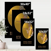 Designart - Retro Fashion Glamour African American Woman