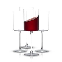 JoyJolt® 14oz. Claire Crystal Cylinder Red Wine Glasses, 4ct.