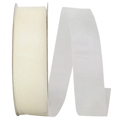 JAM Paper 1.5" x 100yd. Sheer Chiffon Mono Ribbon