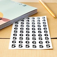 Black Number Stickers by Recollections