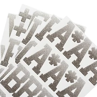 Silver Glitter Ombre Alphabet Stickers by Recollections™