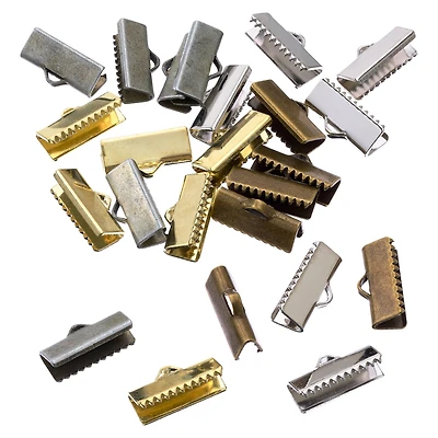 12 Packs: 24 ct. (288 total) Mixed Metal Crimp Closures by Bead Landing™