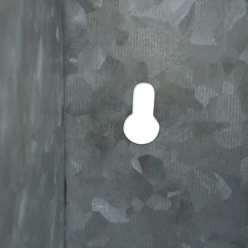 DII® Galvanized Metal Farmhouse Shelves, 2ct.