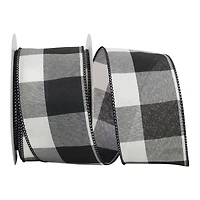 Reliant 2.5" x 25yd. Jumbo Check Wired Ribbon