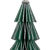 6" Glittered Green Christmas Tree Ornament