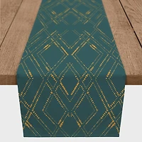 90" Gold Diamond Cotton Twill Runner