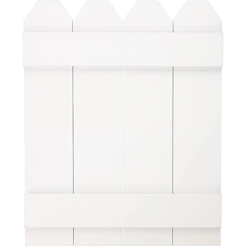 Hampton Art™ 12" x 15" White Wood Fence Sign