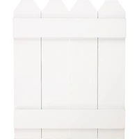 Hampton Art™ 12" x 15" White Wood Fence Sign