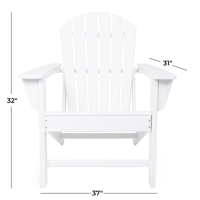 White Traditional Adirondack Chair