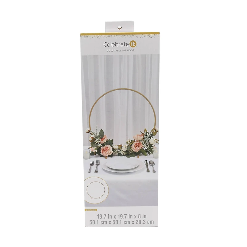 19.75" Gold Tabletop Hoop by Celebrate It™