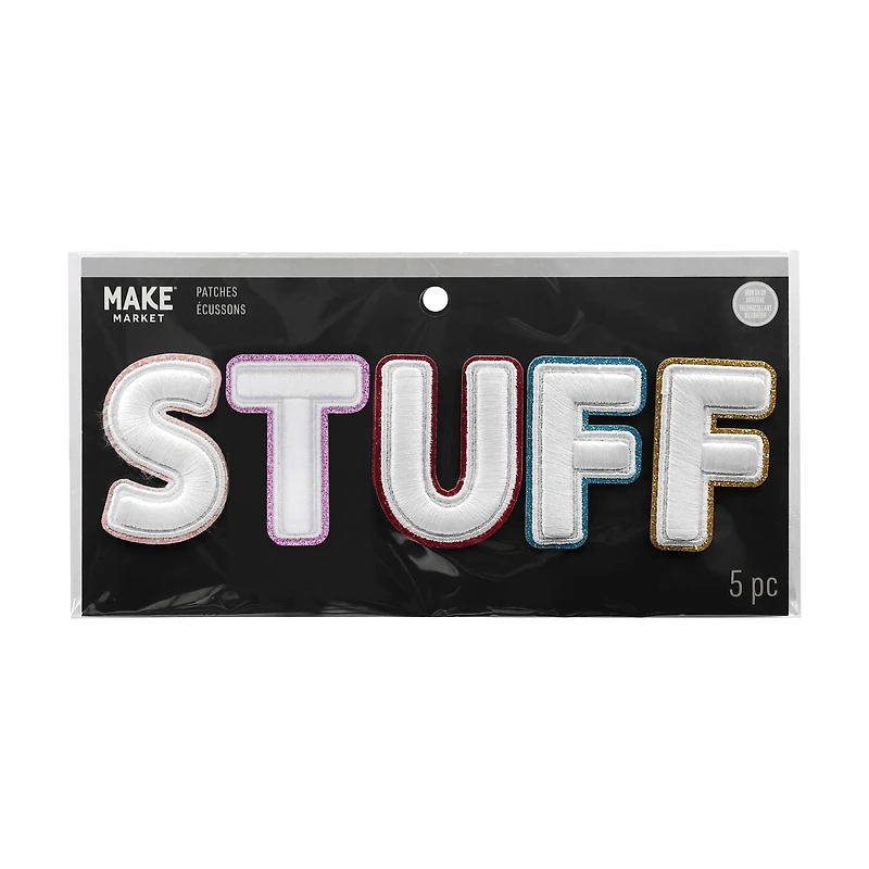 Embroidered Stuff Iron On Patch Set by Make Market®