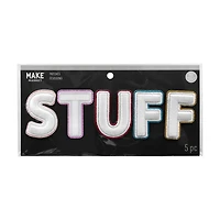 Embroidered Stuff Iron On Patch Set by Make Market®