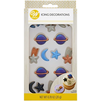 Wilton® Planet, Moon & Star Royal Icing Decorations