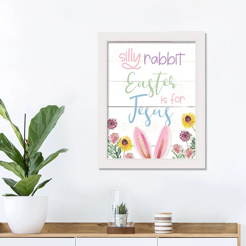 Easter3 For Jesus 12" x 16" White Framed Print Under Plexiglass