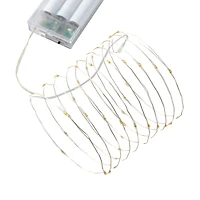 6 Pack: 80ct. Warm White LED String Lights with Silver Wire by Ashland®