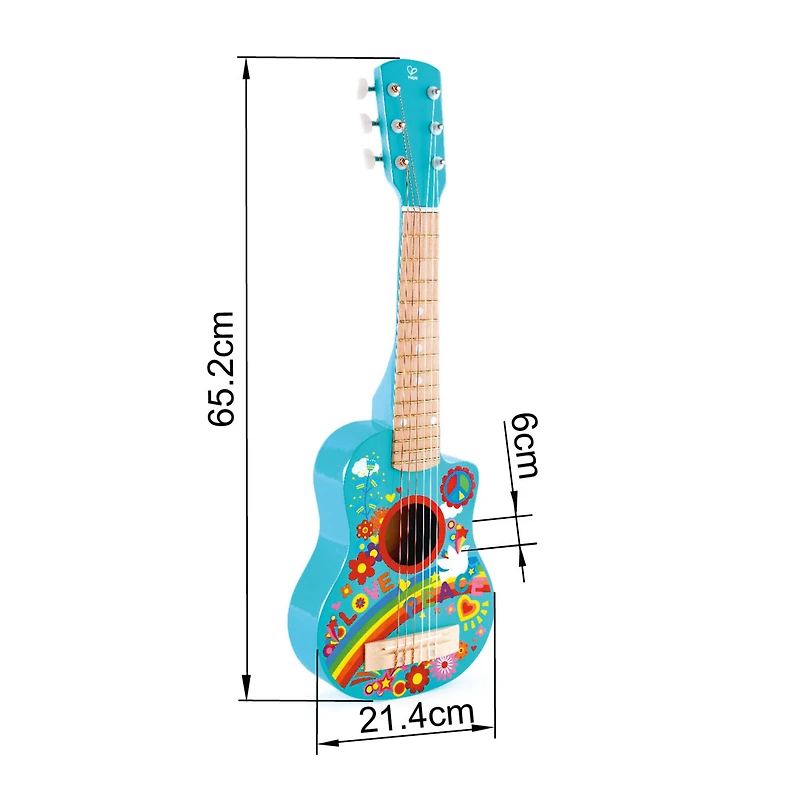 Hape 26" Flower Power First Musical Guitar