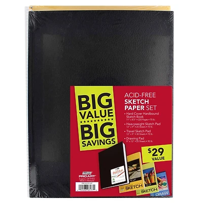 Pro Art® Drawing & Sketching Hardcover Value Pack