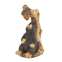 9.75" Black Bear Solar Statue