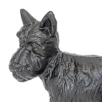 Design Toscano 6" Naughty Peeing Scotty Dog Cast Iron Sculptural Bookends, 2ct.