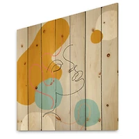 Designart - Minimal One Line Portrait of Female Face I