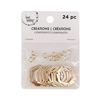 Hexagon Connectors & Jump Rings by Bead Landing™