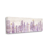 Stupell Industries Rustic Purple Lilac Florals and Honey Bees Canvas Wall Art
