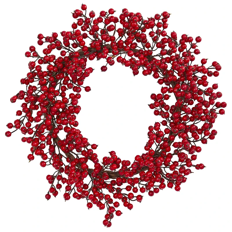 22" Red Berry Wreath