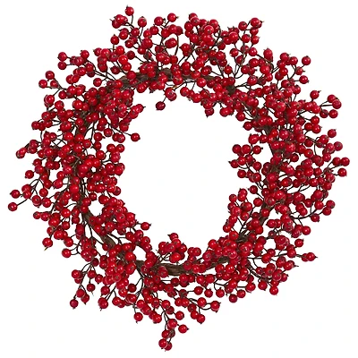 22" Red Berry Wreath