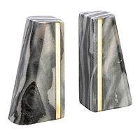 Hello Honey® 6" Modern Marble Bookend Set