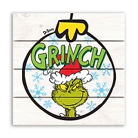 12" The Grinch Ornament Pallet Wood Wall Art