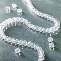 Crystal Faceted Rondelle Beads, 4mm by Bead Landing™