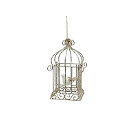 5.75" Gold Glitter Bird Cage Ornament by Ashland®