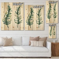 Designart - Duo of Tropical Leaves