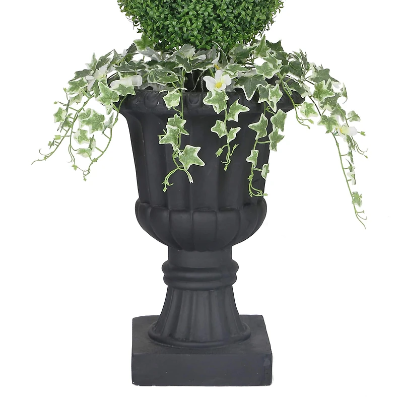 4ft. Topiary Boxwood Artificial Tree in Decorative Urn