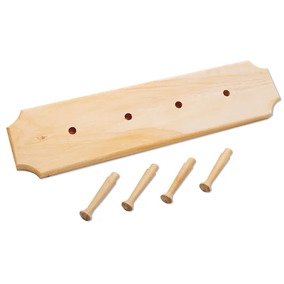 S&S Worldwide® Unfinished Wall Coat Rack