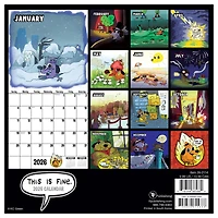 2026 THIS IS FINE Mini Calendar