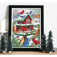 Luca-S Blissful Bird Feeder Counted Cross Stitch Kit