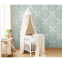 RoomMates Sky Blue Botanical Trellis Acoustical Peel & Stick Tiles
