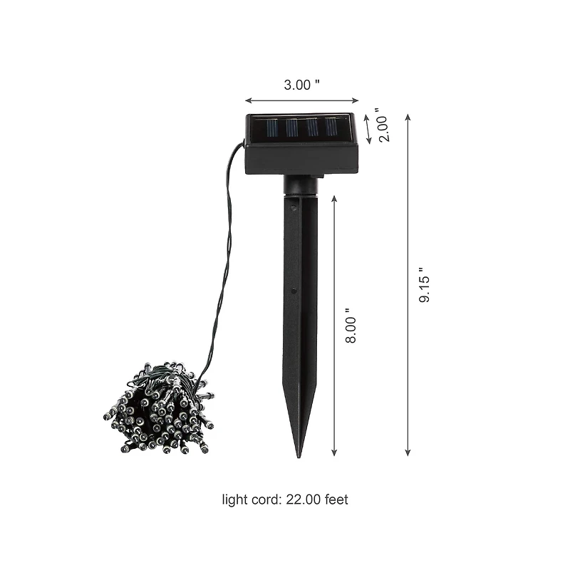 Glitzhome® 22ft. Solar String Lights with 50 LEDs