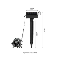 Glitzhome® 22ft. Solar String Lights with 50 LEDs