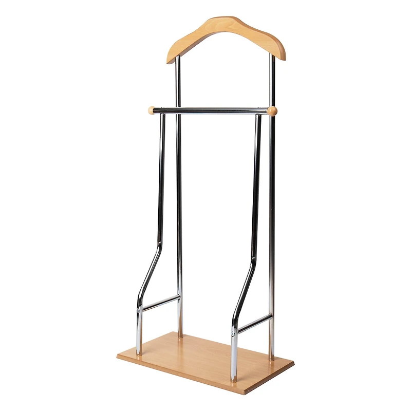 Mind Reader Silver Valet Stand Clothing Rack Organizer